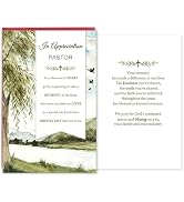 hvdler Pastor Appreciation Card, Religious Thank You Card for Pastor Clergy Minister Priest, Past...
