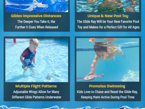 Glide Ray Water Glider pool toy for kids