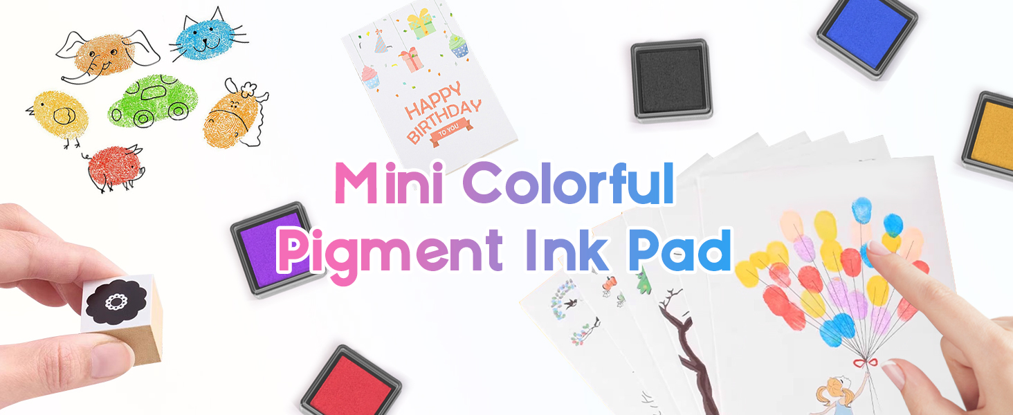 Mini Colorful Pigment Ink Pad