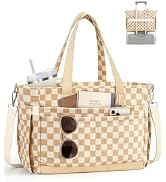 FIORETTO Corduroy Laptop Tote Bag for Women with 17 Pockets | Laptop Compartment, 40oz Cup Holder...