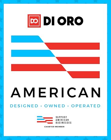 DI ORO. Support American Businesses Member. American Designed. American Owned. American Operated.