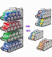 4-Pack Stackable Canned Food Organizer with Handles