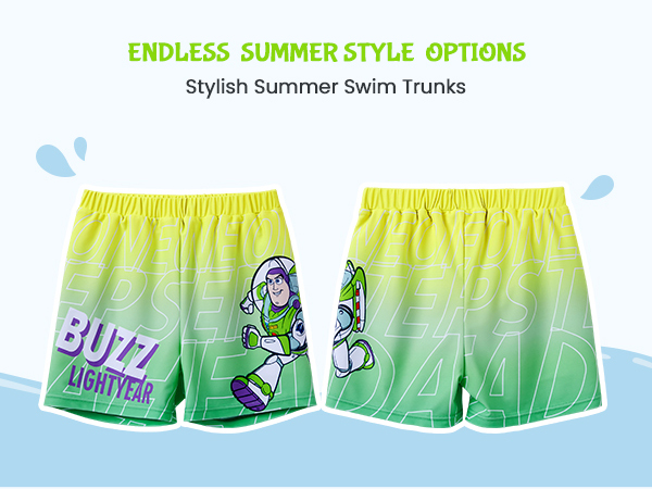 Disney Toy Story boys swim trunks athletic activewear summer pajama shorts fashion swimsuit bottom
