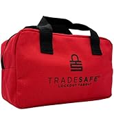 TRADESAFE Lockout Tagout Bag for Loto Devices - Polyester Canvas Lock Out Tag Out Kit Bag, Heavy ...