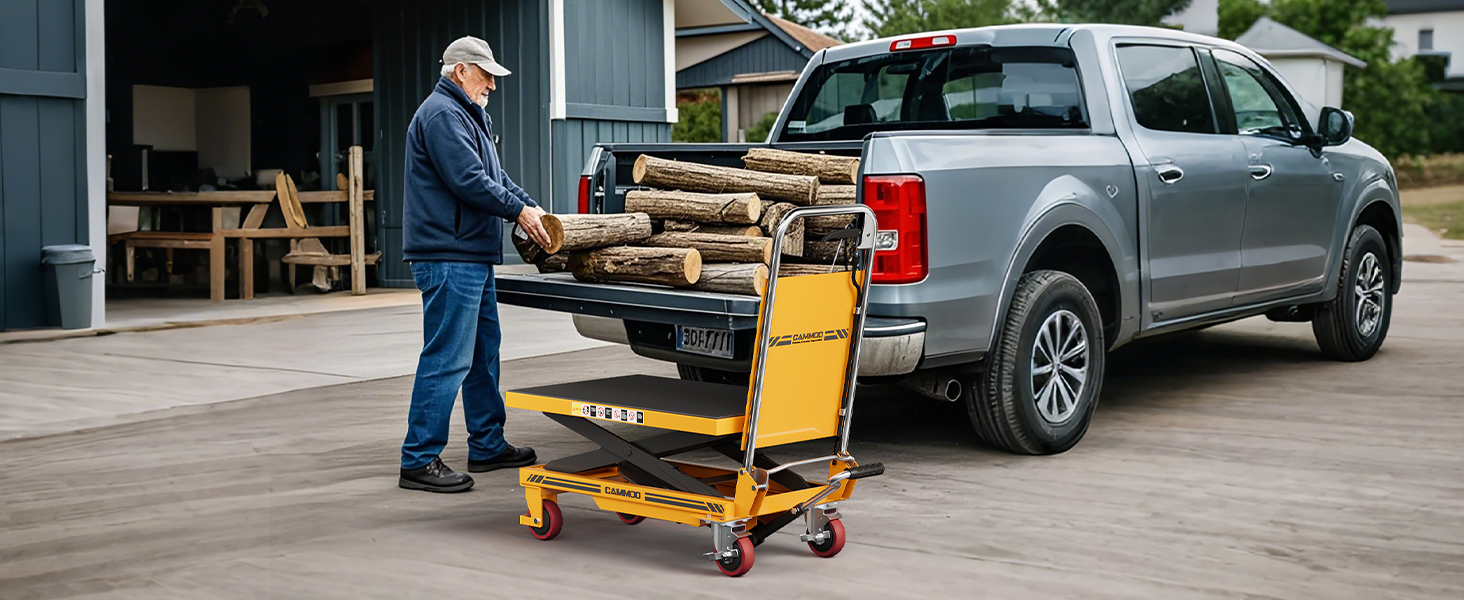 hydraulic table cart