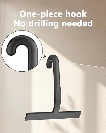 One-piece hook No drilling needed