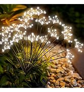 Slyuexu Solar Garden Lights 2 Pack Waterproof Swaying Starburst Light Solar Outdoor Lights for Ya...