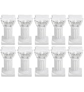 HOMSFOU 10Pcs Greek Columns Candle Holder Resin Roman Pillar Statues Desktop Candleholder Photo P...