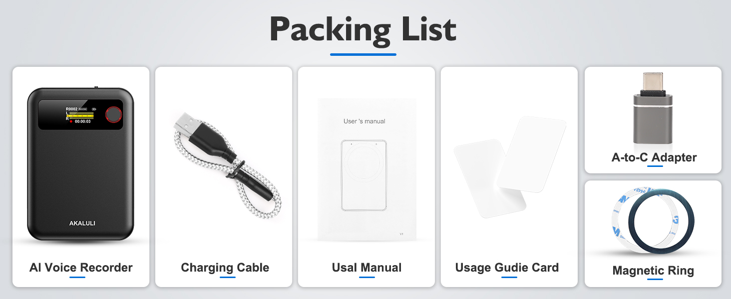 Packing List