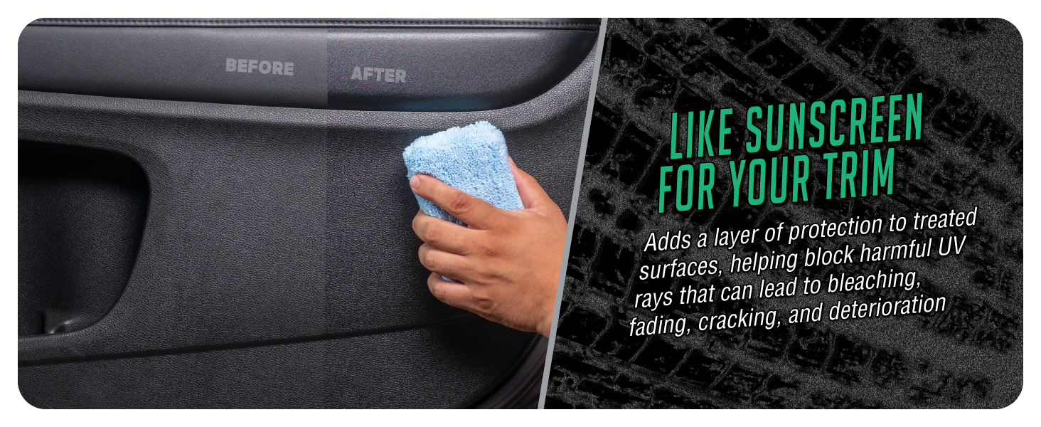 VRP, protect vinyl, rubber, & plastic, car detailing from Chemical Guys
