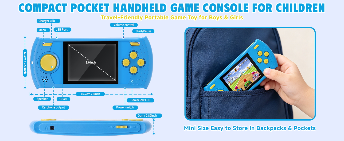 Mini arcade game console