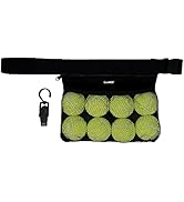 CoolNES - Ball Holder for Pickleball Tennis Golf - Adjustable Waist with Towel Hook Peg Accessori...
