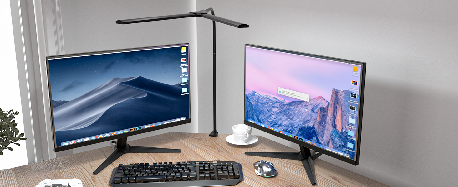 double head desk lamp