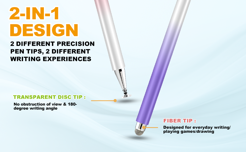 2 in 1 High Precision Universal Stylus Pen