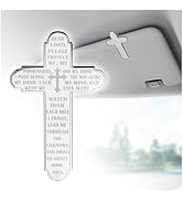 Prayer Cross for Car Visor Clip,Spiritual Sun Visor Clips for Cars as Blessing Safe Driving,Relig...