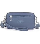 JANKS Small Crossbody Bags for Women Wristlet Wallets Nylon Shoulder Bag with 4 Zipper Carry All ...
