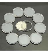 10Pc Pieces Coin Storage Holder Clear Round Cases Coin Storage Capsules Holder Plastic Useful Mon...