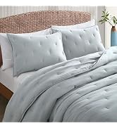 COZYXWORLD Pre-Washed 100% Cotton Muslin Gauze Comforter Set, 3 Piece Full/Queen Quilt Set, Duvet...