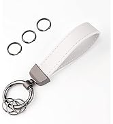 Turcee Leather Keychain, Creative Personality Key Fob, Car Accessories Universal Keychain for Men...
