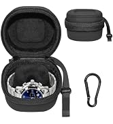 Hard Shell Watch Case, EVA Watch Box with YKK Zipper and Carabiner | Single Watch Case Fits all W...