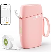 Rongta Label Maker Machine with Tape, Bluetooth Label Printer, Wireless Mini Label Makers with Mu...