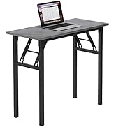 Need Small Desk 31 1/2" No Assembly Foldable Writing Table,Sturdy and Heavy Duty Folding Computer...