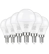 MAXvolador E12 LED Bulbs 60W Equivalent, Daylight White 5000K Ceiling Fan Light Bulbs, 600LM CRI ...