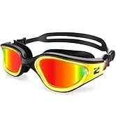 ZIONOR G1 Nava Hydrophilic Nano-Coated Anti-Fog Unisex Swim Goggles-Clear Vision & No Leak Design
