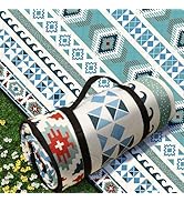 SAMSIER Large Outdoor Picnic Blankets Waterproof Foldable, Beach Blanket Sandproof Portable, Picn...