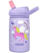 CamelBak Eddy+ Kids Insulated Stainless Steel Water Bottle with Bite Valve Straw, Leak-Resistant
