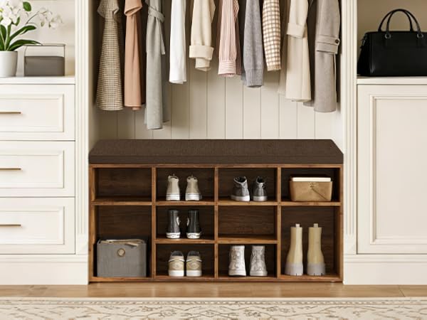 shoe storage bench for closet