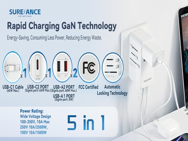 travel adapter 70w
