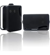 STUDIOFINIX Passive Outdoor Speakers Wired Waterproof -3.5 Inch 3 Way 200W Surface Marine & Wall ...