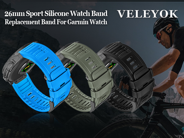 26mm Watch Bands Compatible with Garmin Fenix 8 tactix 8 51mm/Fenix 7X/7X Pro/6X