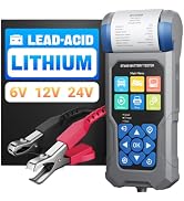 Car Battery Tester with Printer VDIAGTOOL BT600, 6V 12V 24V Automotive Load Tester for Lead-Acid ...