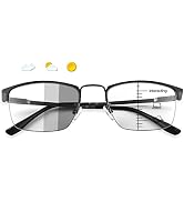 Vepiant Photochromic Progressive Multifocus Computer Reading Glasses Spring Hinges Transition UV4...