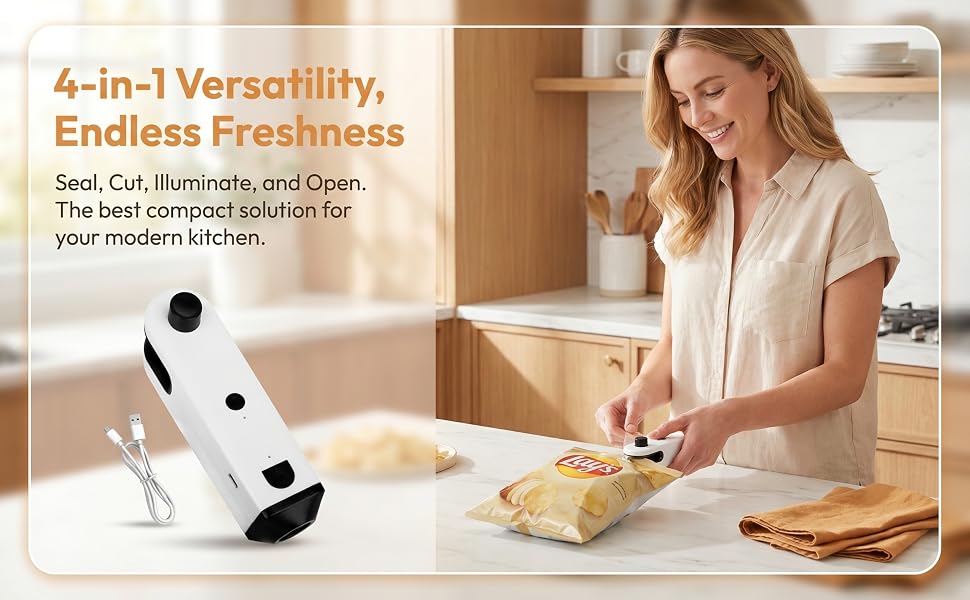 4 in 1 Portable Mini Bag Sealer