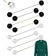 FIVEIZERO 8 Pcs Pearl Brooch Pins for Women – Decorative Safety Pin, Shawl & Scarf Brooches, Swea...
