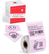 Phomemo Pink Thermal Labels 1.57'' x 1.18'', Label Maker Sticker for M110/ M120/ M200/M220230 Lab...