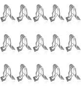 Dogary 15 PCS Metal Clamps for Car Grill, Spring Metal U-clip Replacement, Automobile Center Cons...
