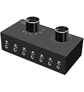 LVY 6-Channel 3.5mm Audio Switcher, Passive Stereo 1/8” Aux Selector Box for Speaker/ Headphones/...