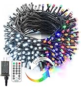 BrizLabs Christmas String Lights, 115ft 300 LED Color Changing Christmas Lights, 11 Modes Cool Wh...