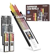 STAGEEK 36PCS Carpenter Pencil Refills, 2.8mm Lead Refills, Break Resistant for Mechanical Pencil...