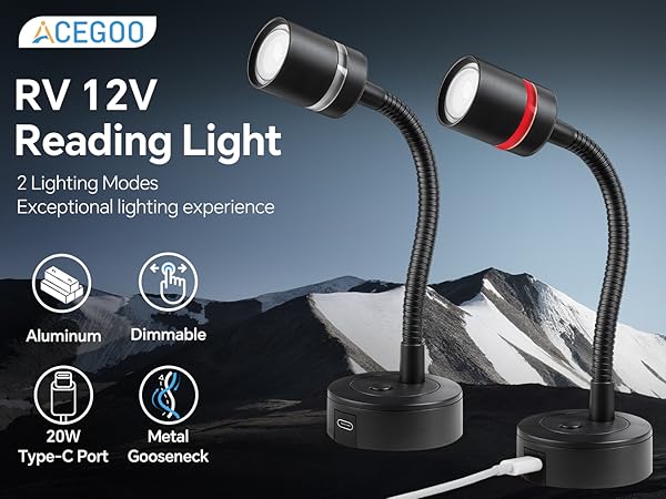 RV 12V Reading Light