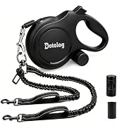 Dotolog Retractable Dog Leash, 26ft Retractable Lead with Bungee Leads for 2 Dogs, Double Leash w...