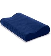 Carex Contour Pillow - Cervical Pillow and Neck Pillow for Sleeping - Memory Foam Neck Pillow