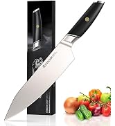 Astercook Chef Knife, 8 Inch Professional Kitchen Chef Knife, German High Carbon Stainless Steel ...