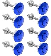 Packs of 8 Universal Aluminum Vehicle Hood Pins-Quick Release Lock Latch Bumper-License Plate Loc...