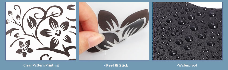 peel and sticker waterproof flower vines wall sticker