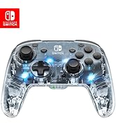 PDP Gaming Afterglow Wireless Nintendo Switch Pro Controller: Prismatic RGB LED Lighting, Full Mo...